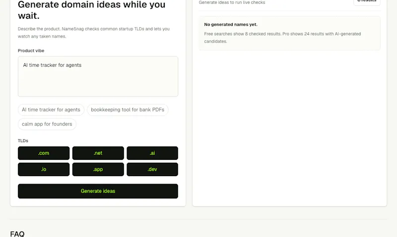 NameSnag screenshot 3