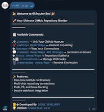 Telegram GitTracker Bot gallery image