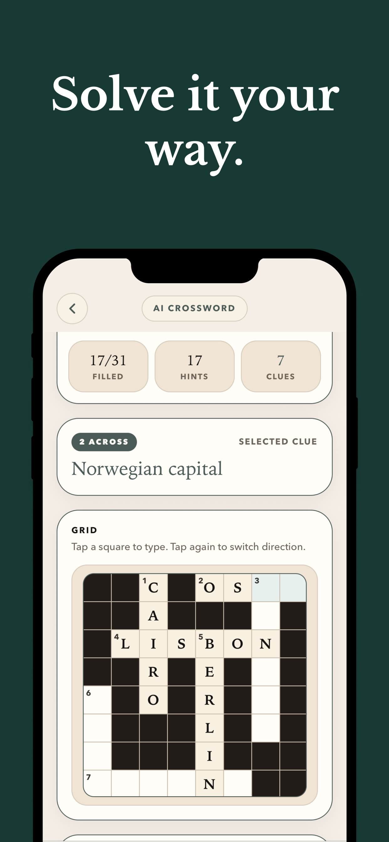 AI Crossword App gallery image