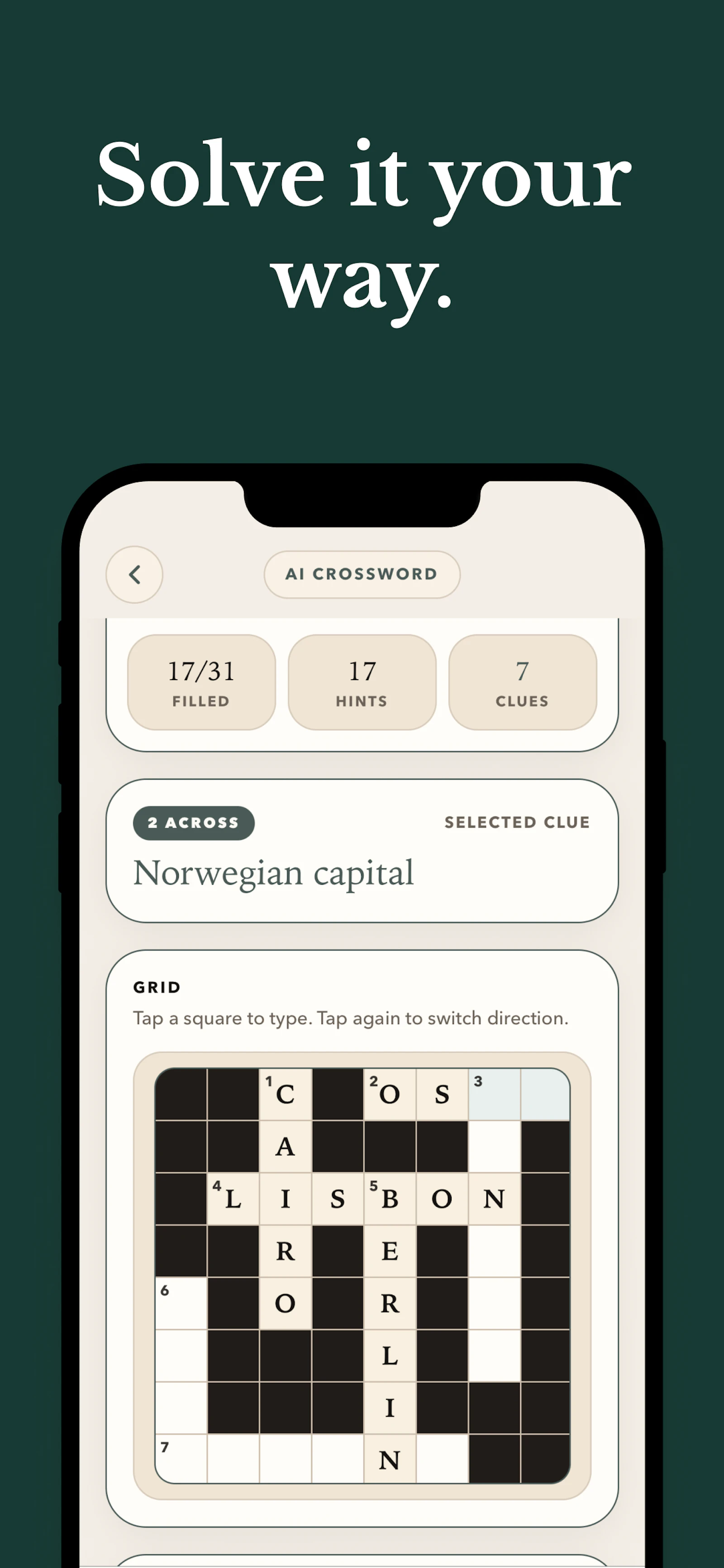 AI Crossword App screenshot 3