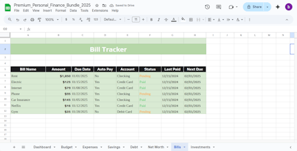 Personal Finance Excel Bundle gallery image
