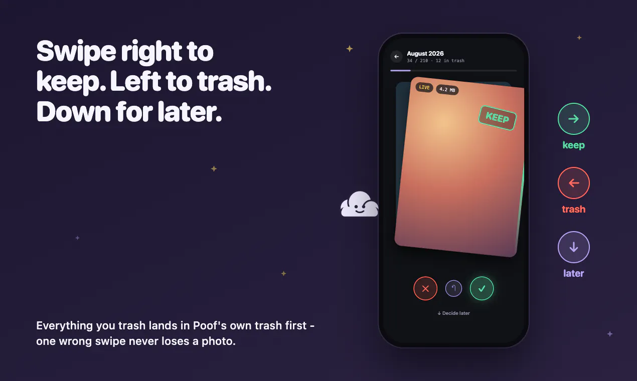 Poof: Swipe Photo Cleaner gallery image