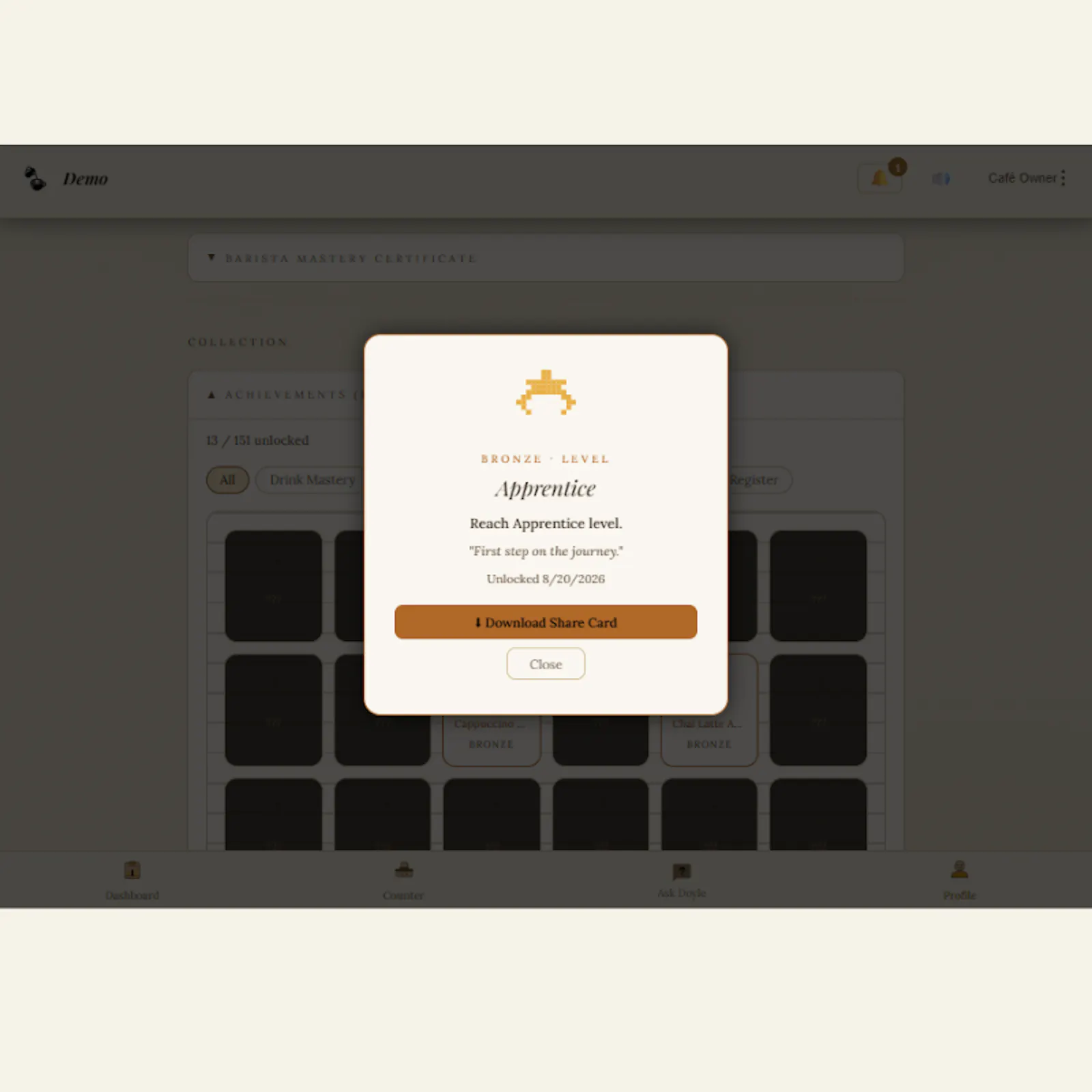 My Barista Trainer — Gamified Training screenshot 6