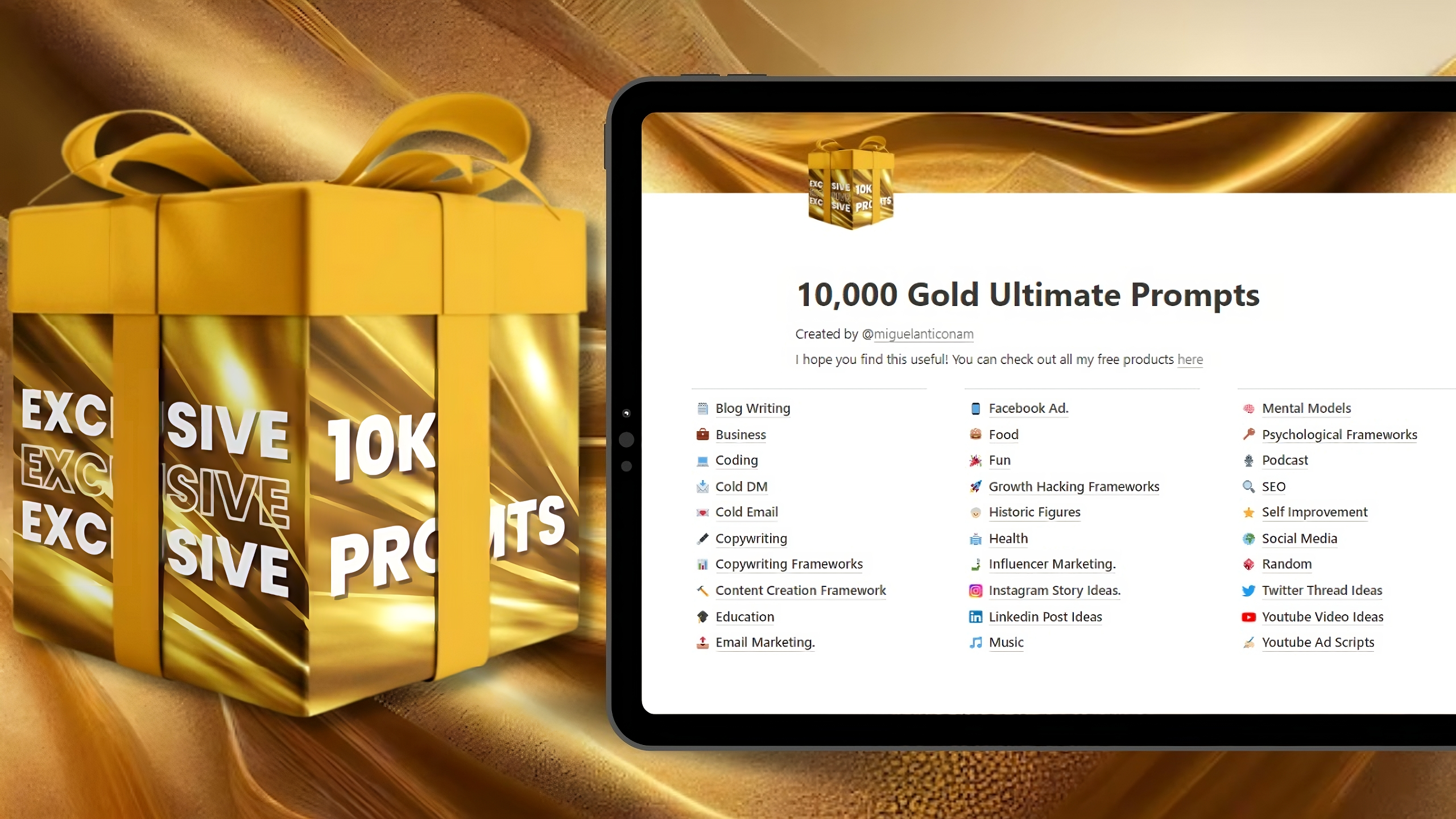 Gold 10K Ultimate Prompts Bundle media 2
