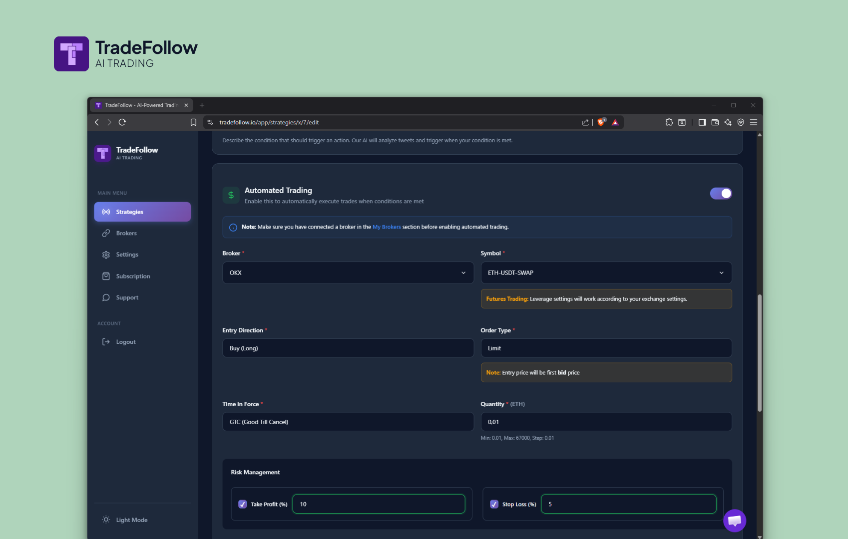 TradeFollow gallery image