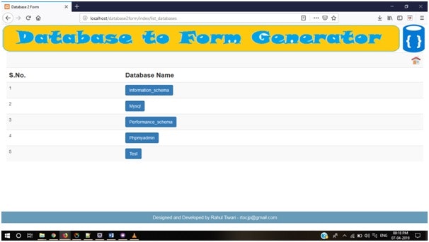 Database2form gallery image
