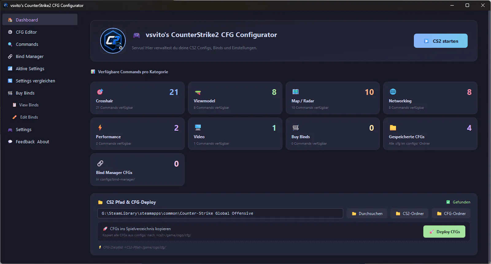 CS2 CFG Configurator screenshot 2
