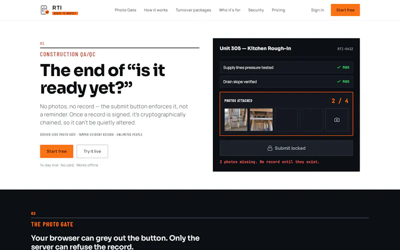 RTI — Ready-to-Inspect screenshot 2
