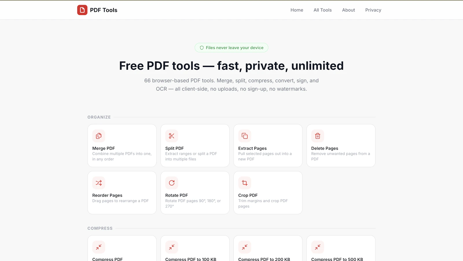PDF Tools by Renderlog screenshot 2