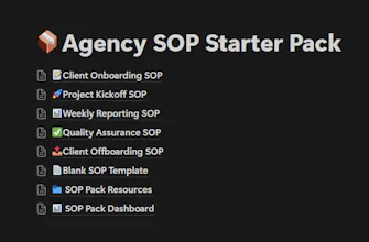 Agency SOP Starter Pack gallery image