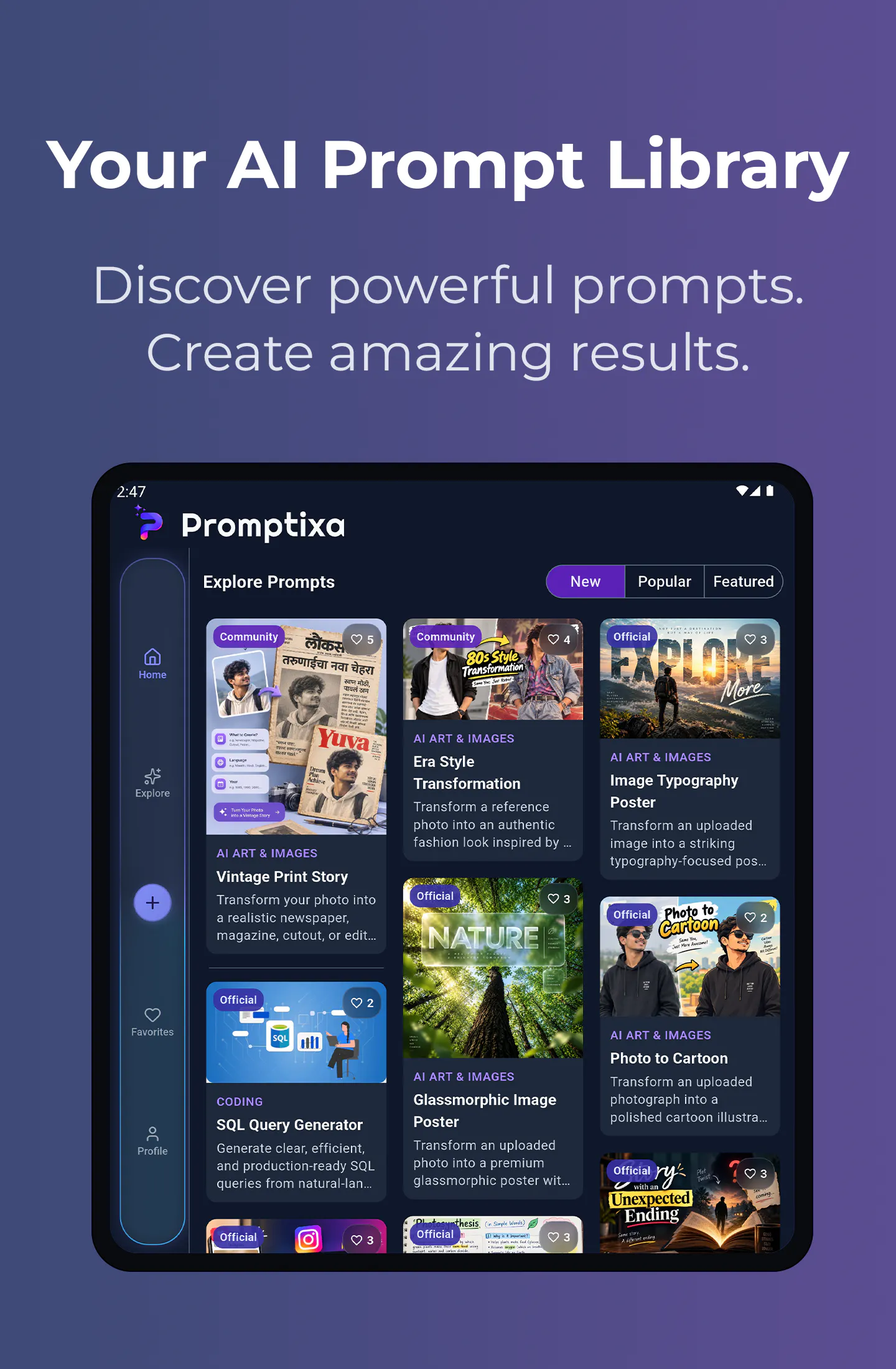 Promptixa: AI Prompt Community gallery image