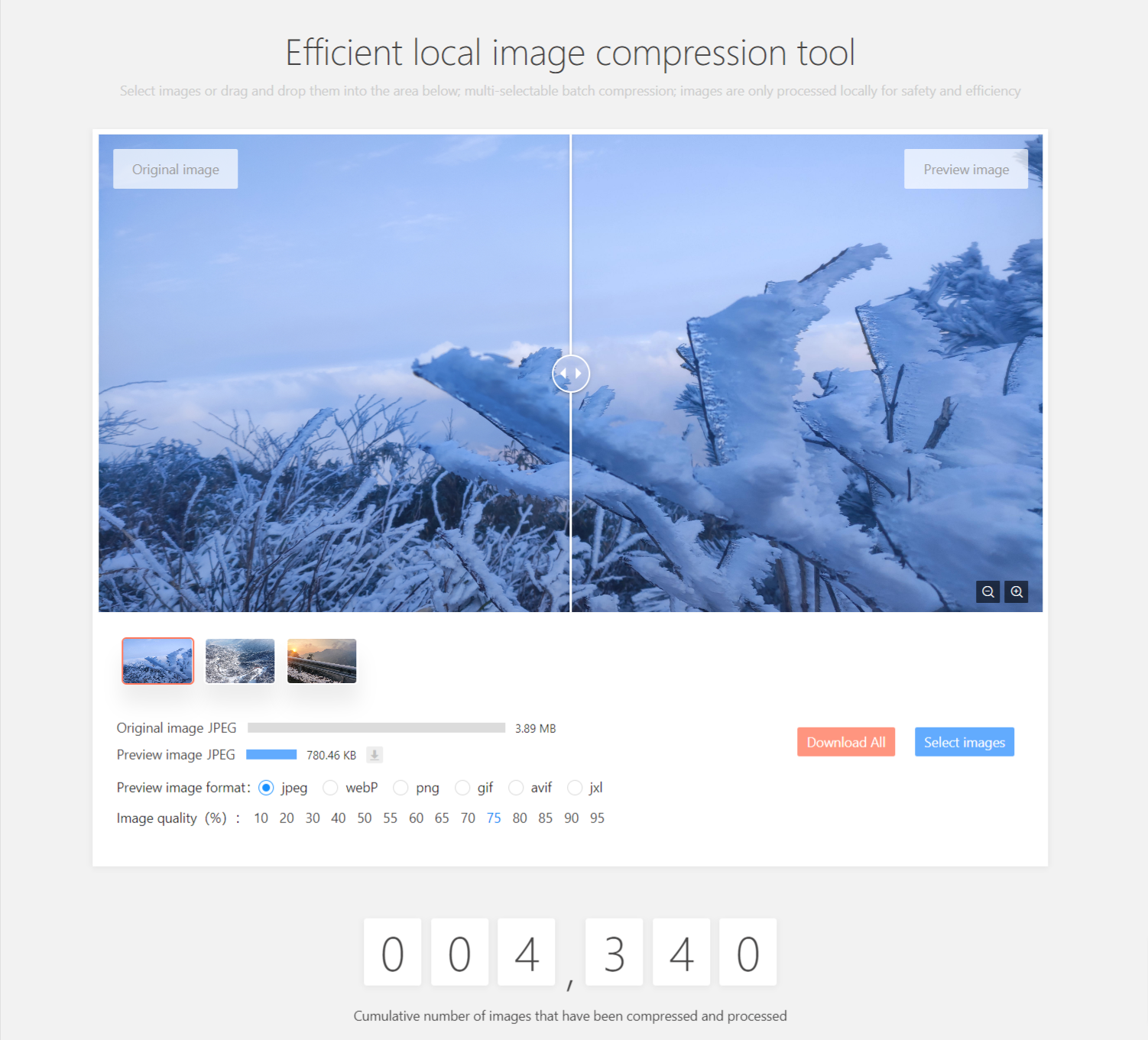 PhotoFun Compressor - Эффективный локальный инструмент сжатия изображений медиа 2