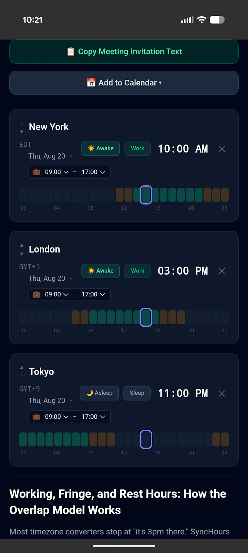 SyncHours for Android screenshot 3