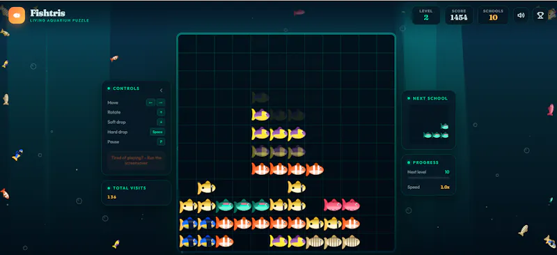 Fishtris screenshot 4