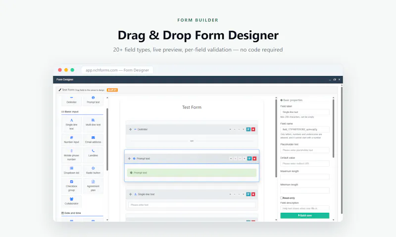 RichForms screenshot 2