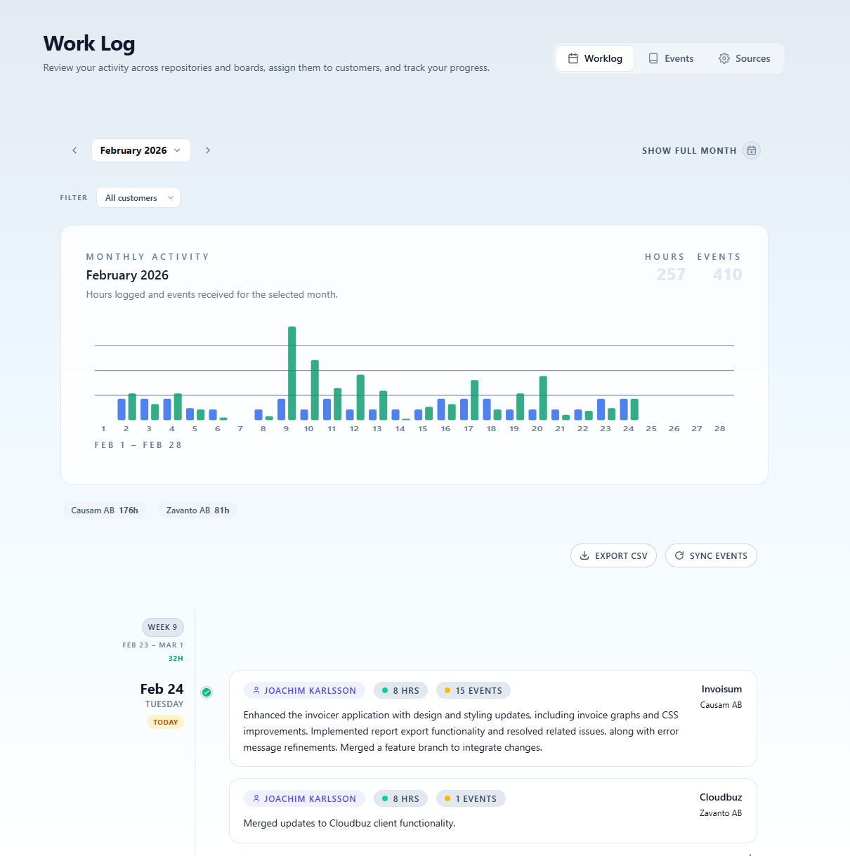 Invoisum - Screenshot 4 showing product features and functionality