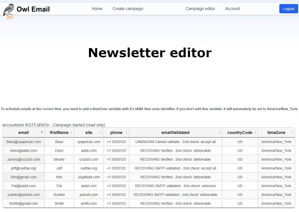 Owl Email gallery image