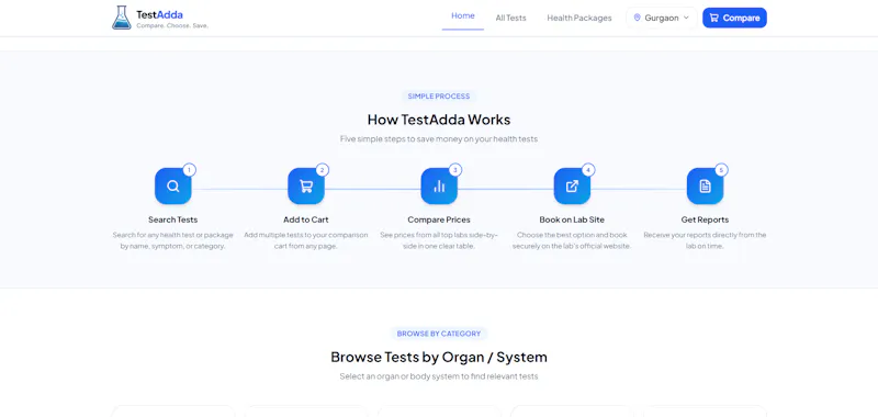 TestAdda — Compare Lab Test Prices screenshot 3