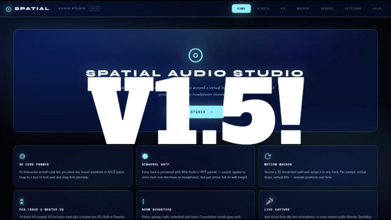 Spatial Audio Studio gallery image