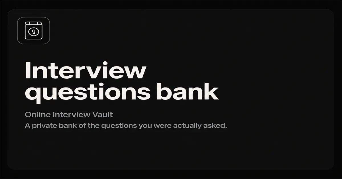 Online Interview Vault gallery image