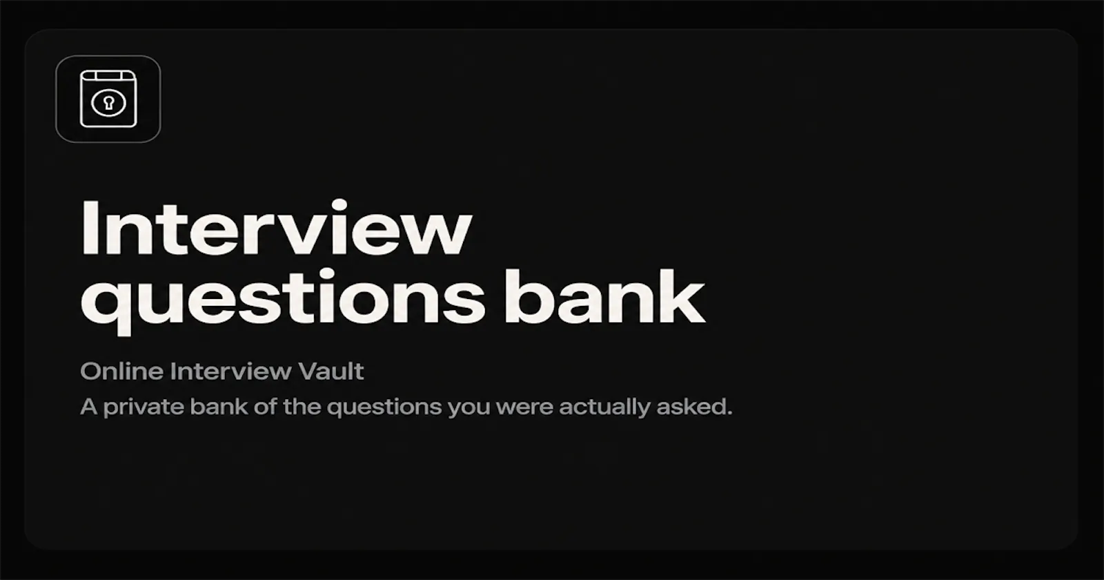 Online Interview Vault screenshot 2