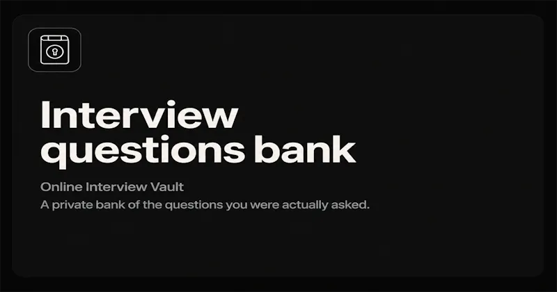 Online Interview Vault screenshot 2