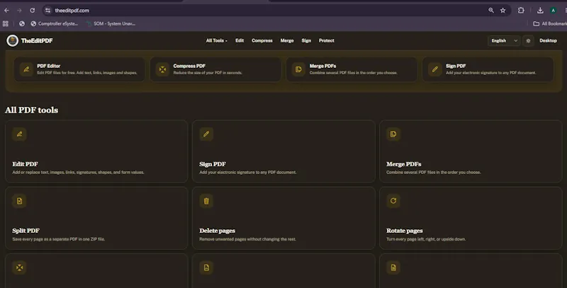 TheEditPDF screenshot 2