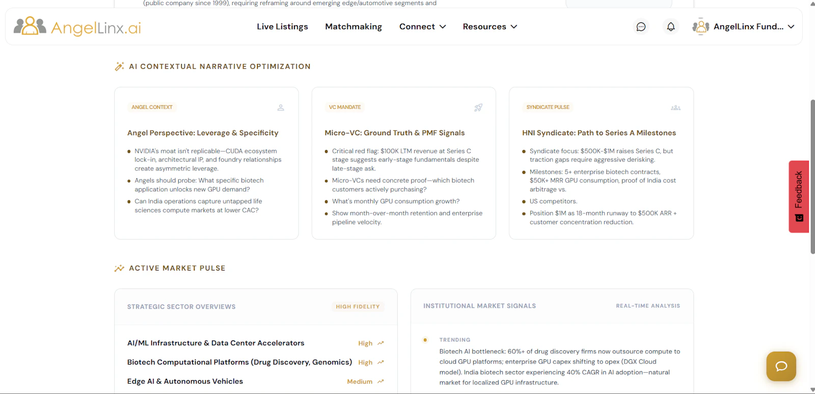 Angellinx: Your AI Co-pilot for Funding screenshot 4