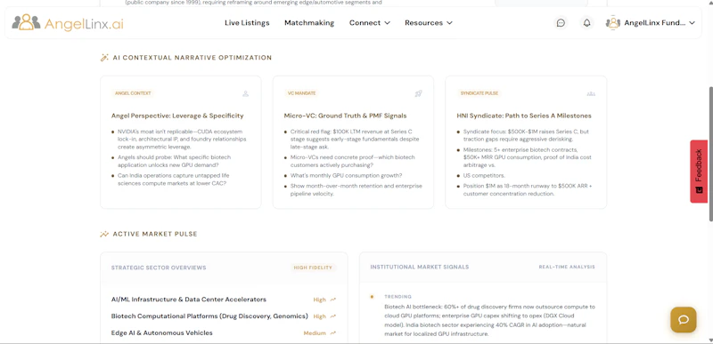 Angellinx: Your AI Co-pilot for Funding screenshot 4