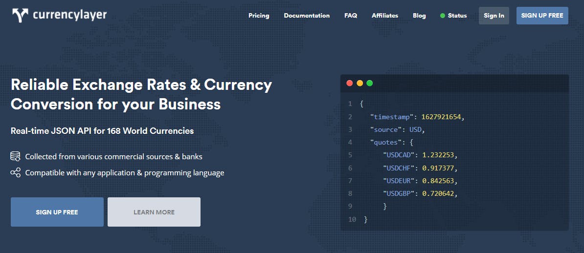 currencylayer API media 1