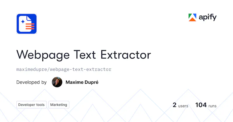 Webpage Text Extractor screenshot 1