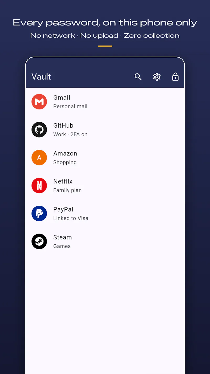OwnVault screenshot 2