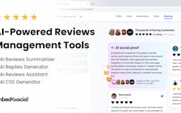 AI Reviews Management by EmbedSocial media 2