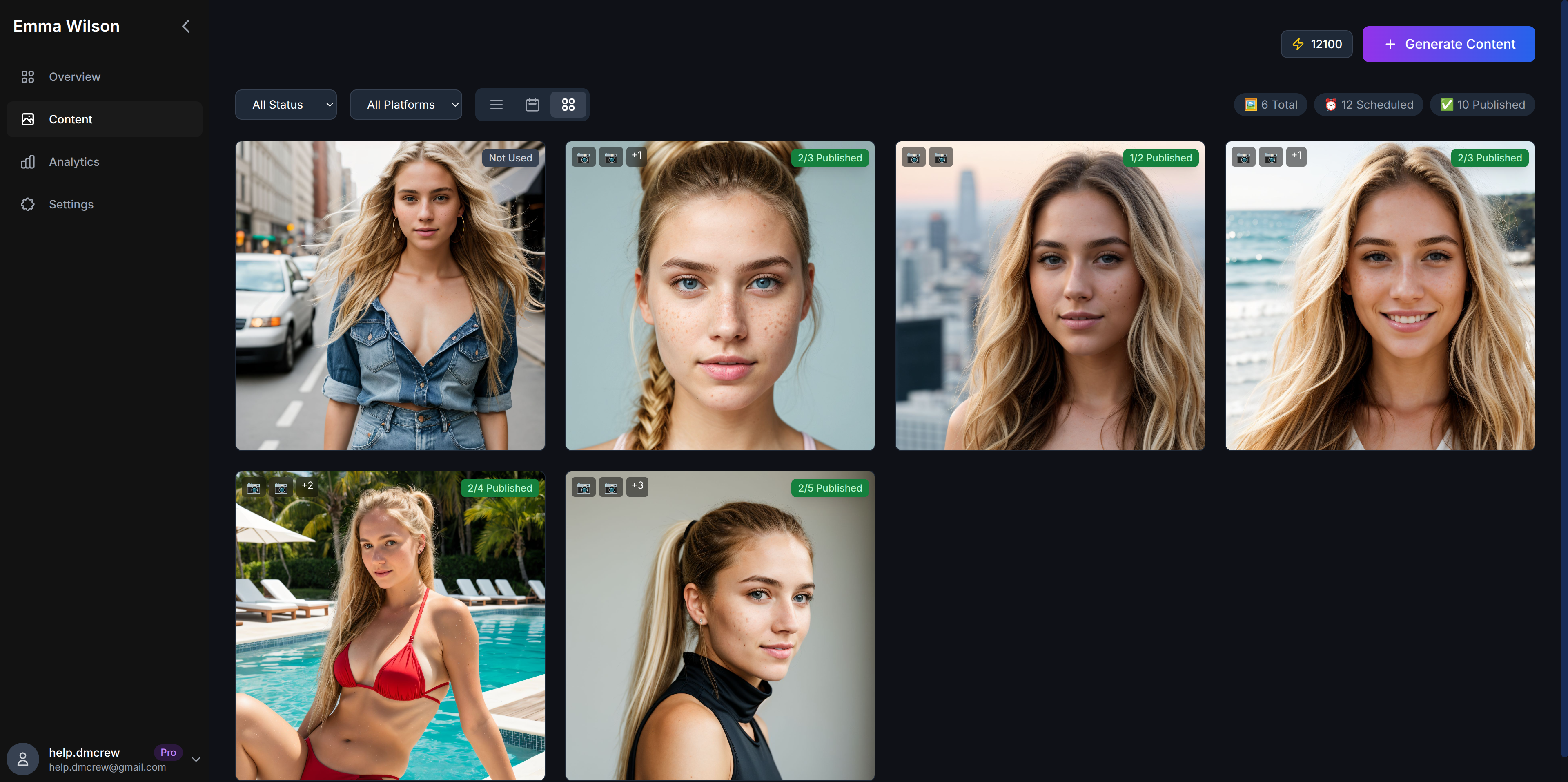 AI Influencer Studio - Screenshot 4 showing product features and functionality