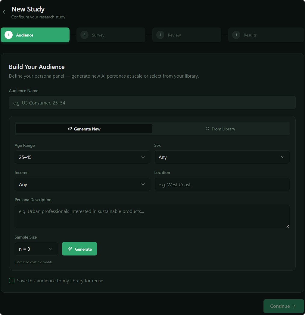 Self-Service AI market research platform gallery image