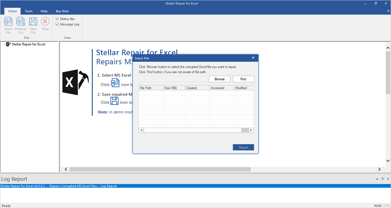 การซ่อมแซมตัวเอกสำหรับ Excel media 1