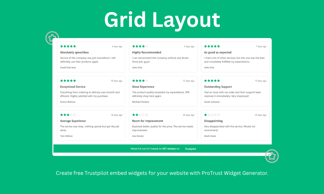 ProTrust Widget Builder Free gallery image