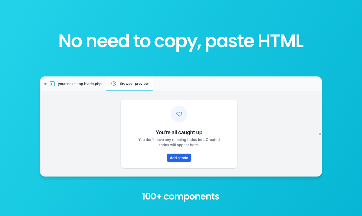 Application UI for Laravel Blade gallery image