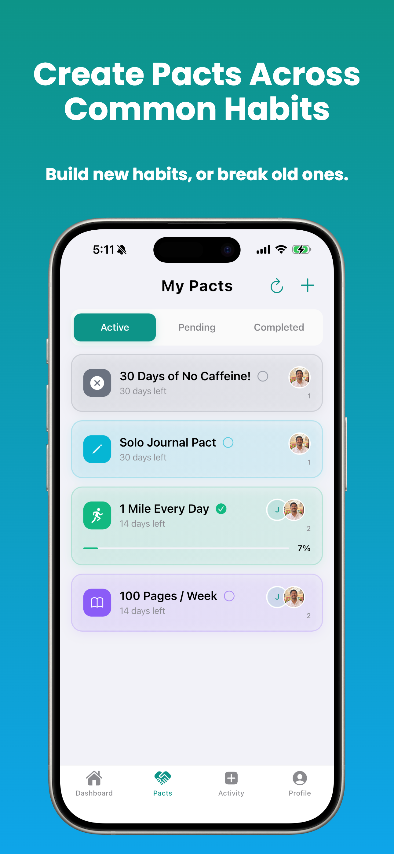Pactly Habit Tracker - Screenshot 5 showing product features and functionality
