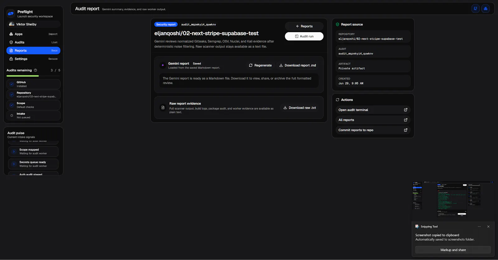 Preflight screenshot 8