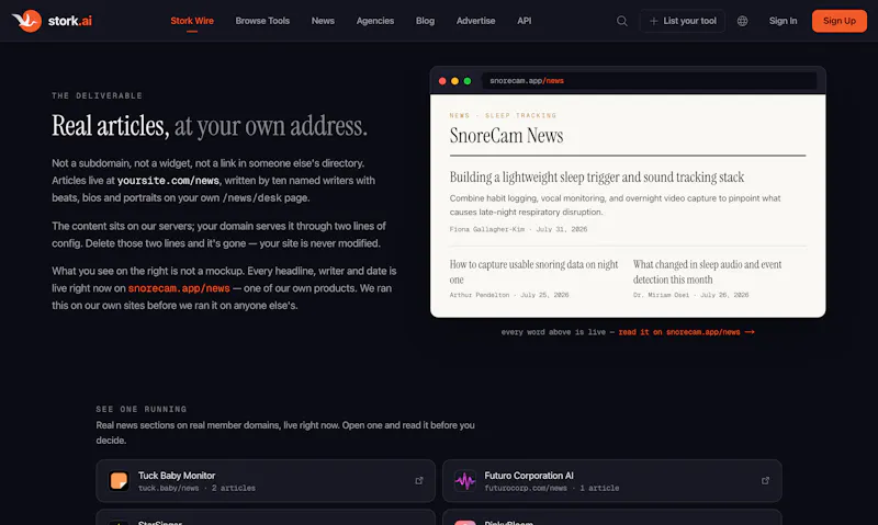 Stork Wire screenshot 2