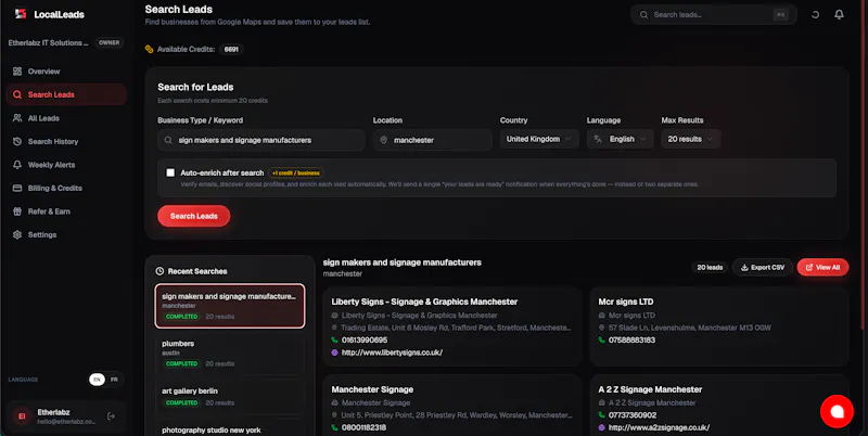 LocalLeads by PostOrbit screenshot 2