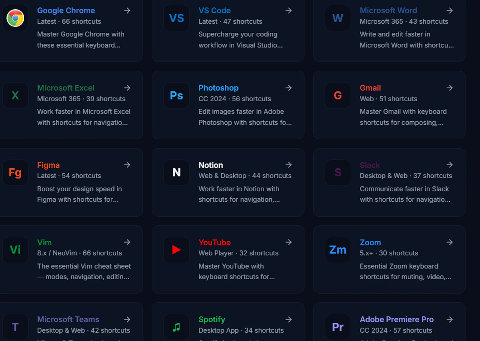 KeyShortcuts.net screenshot 2
