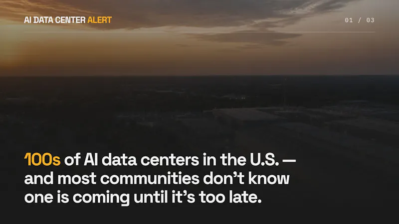 AI Data Center Alert screenshot 1