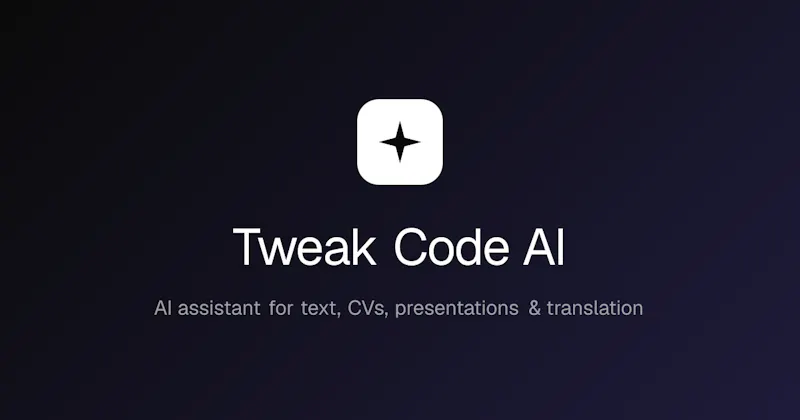 tweak AI screenshot 2