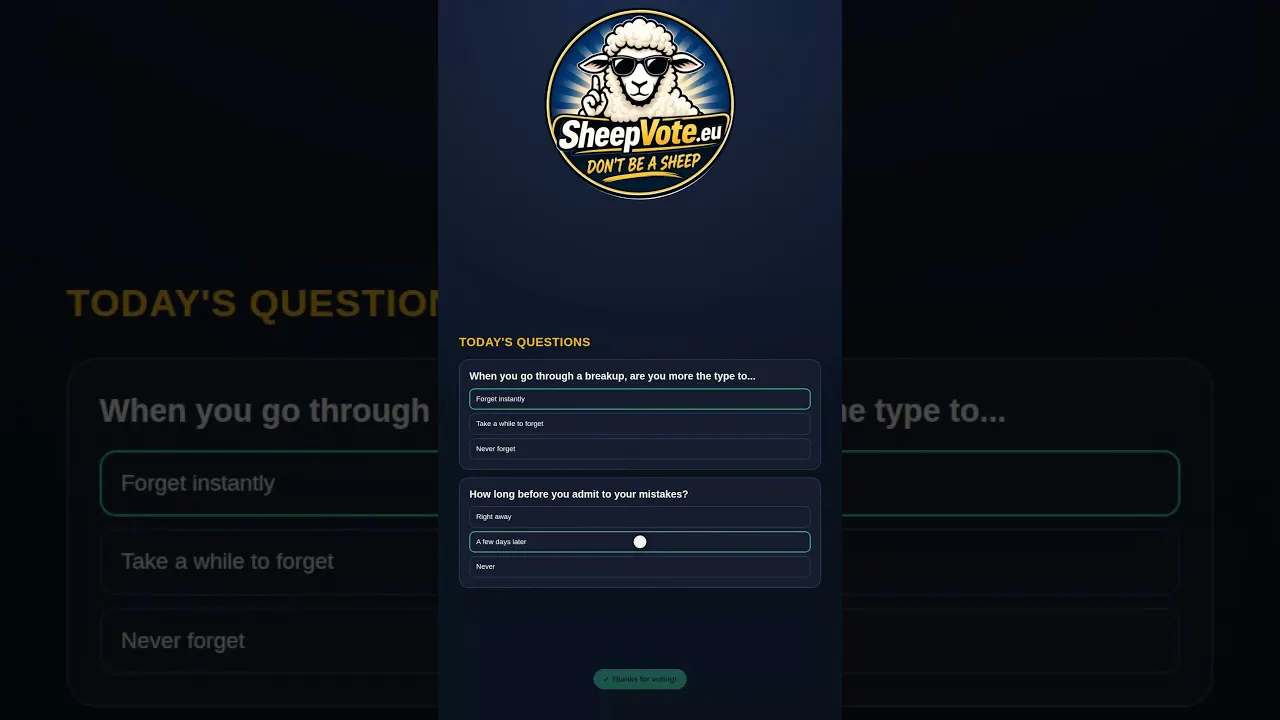 SheepVote — Don't be a sheep gallery image