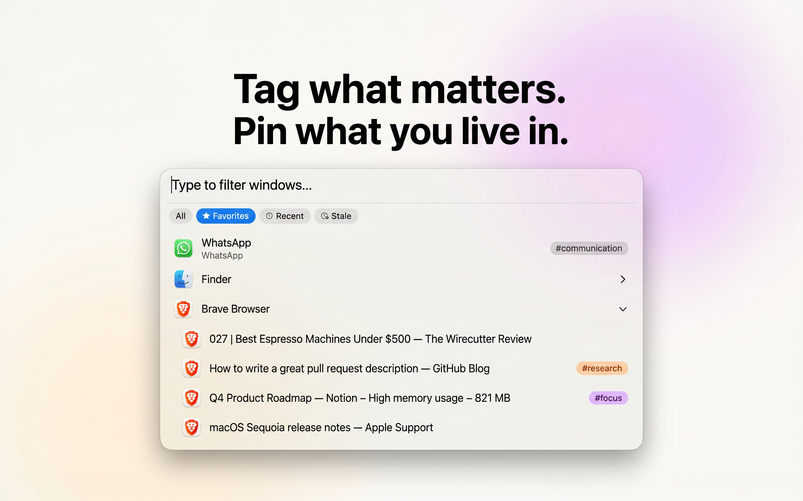 WindowHopper — find any window quickly gallery image
