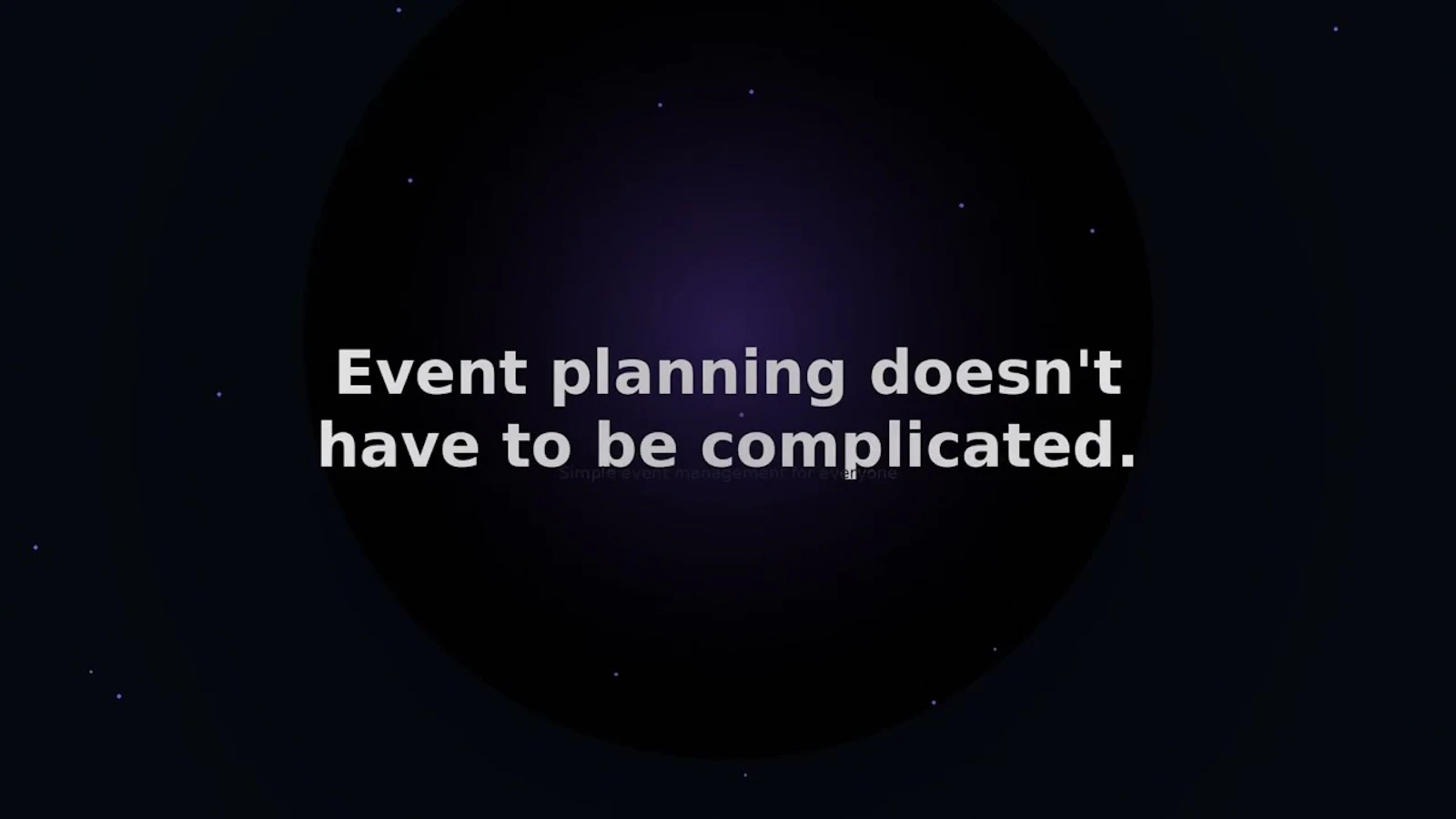 Cirqly Event Planner screenshot 1 (video preview)