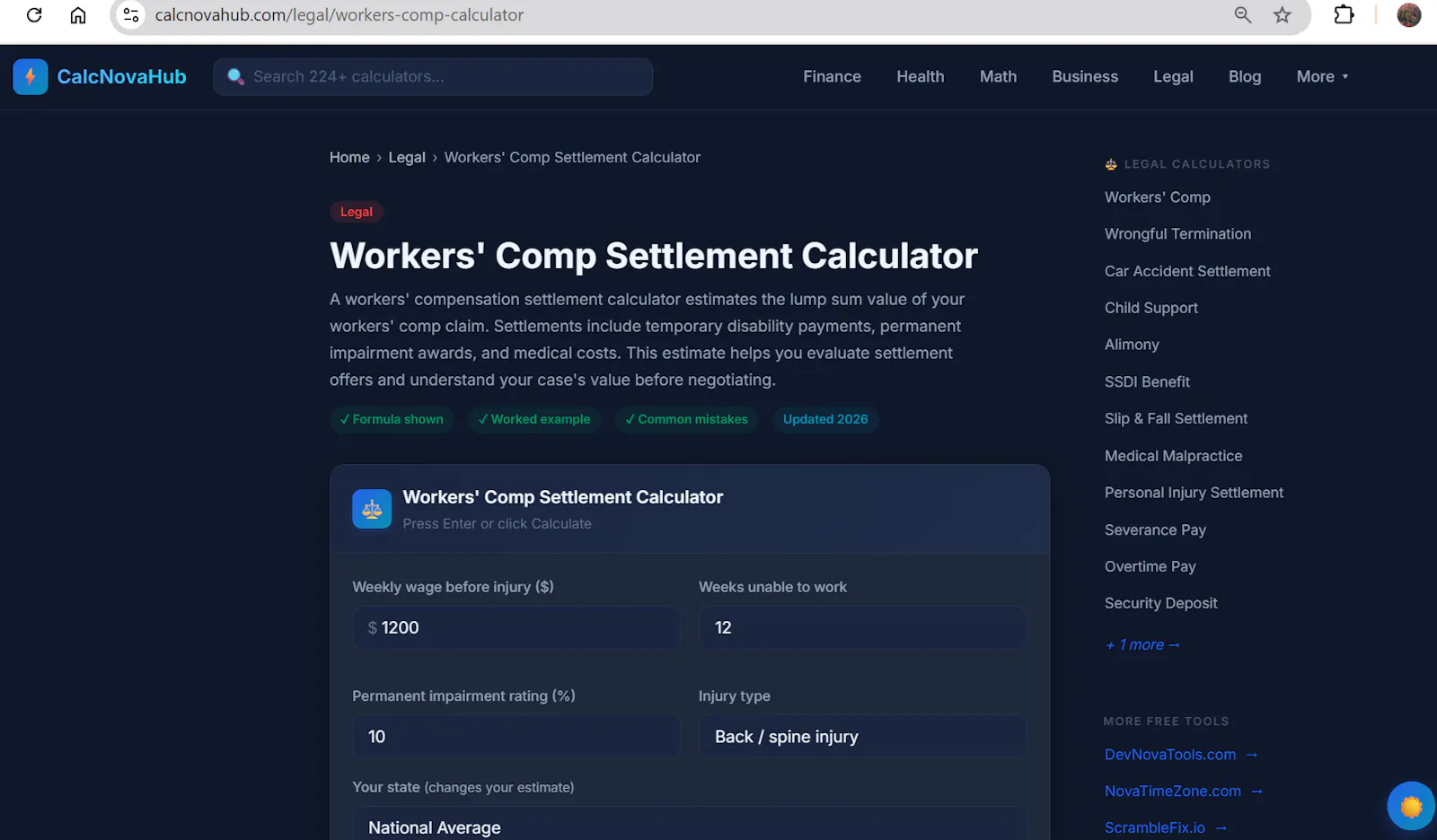 CalcNovaHub screenshot 3