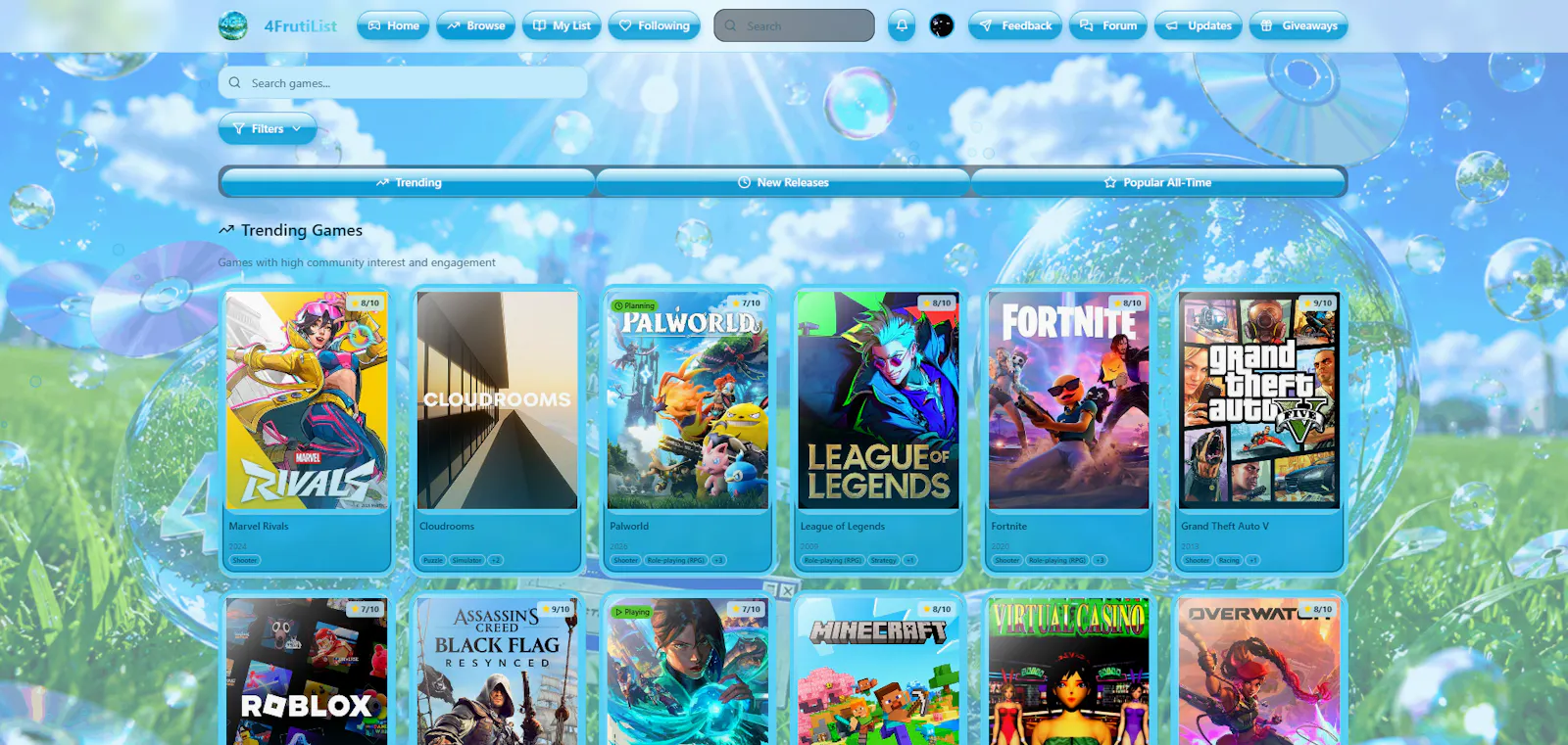 4GamesList screenshot 4